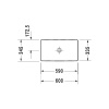 Раковина Duravit DuraSquare 60 2355600000