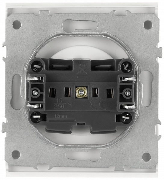 Розетка без заземления, без рамки Эра Arktik Б0071680