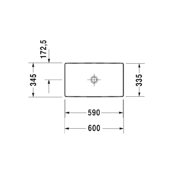 Раковина Duravit DuraSquare 60 2355600000