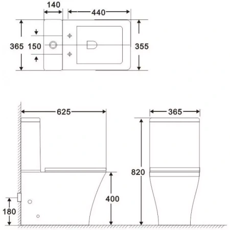 Бачок для унитаза BelBagno Marmi BB052T белый