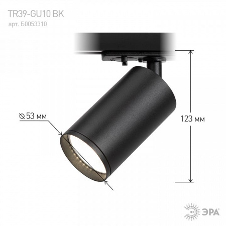 Светильник на штанге Эра  TR39-GU10 BK