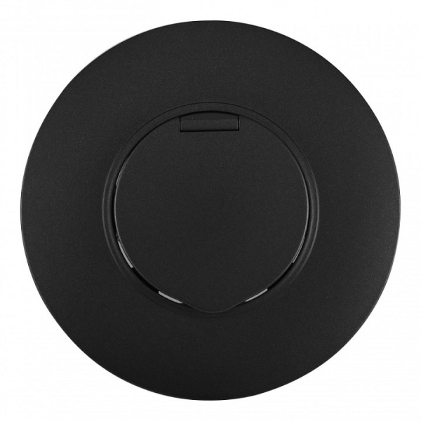 Розетка с заземлением и шторкой, с крышкой Arte Milano SET08-1 SET08-1-41-1 black