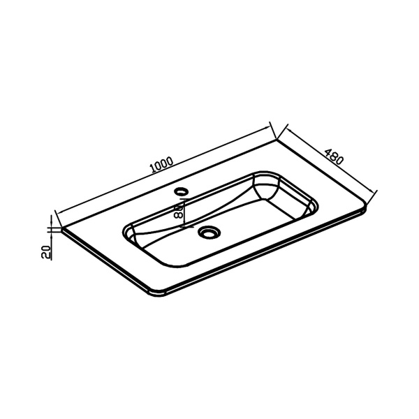 Раковина Vincea VCB-1RA100B