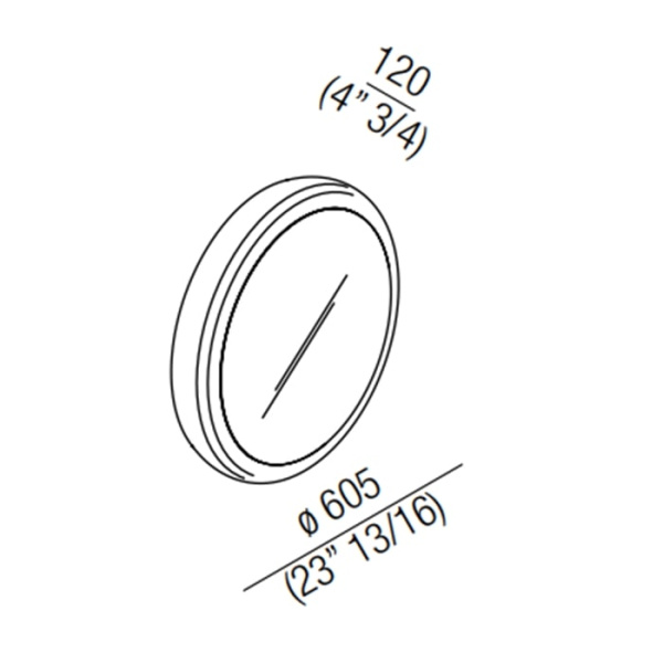 Зеркало Agape Nudo 60 ASPE0599L