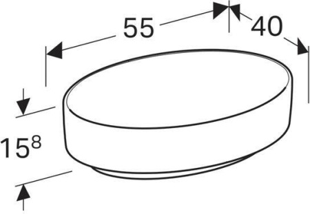 Раковина Geberit VariForm 55x40 500.771.01.2