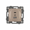 Механизм розетки 2хUSB type A и C Arlight SCT 049841