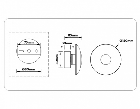 Накладной светильник Ambrella Light LH LH31035