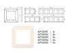 Рамка на 5 постов Ambrella Volt Line AF110335