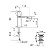 Смеситель для биде Cisal Hi-Rise RI00055421