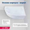 Акриловая ванна Aquanet Mia 140х80 белый