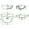 Раковина 60x48 см Kolo Runa L81160000