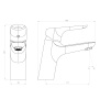 Смеситель для раковины Damixa Jupiter 770210301 черный