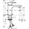 Смеситель для раковины hansgrohe Vernis Shape 70 71593000