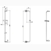 Душевая штанга Gessi Goccia 33644#279 белый матовый