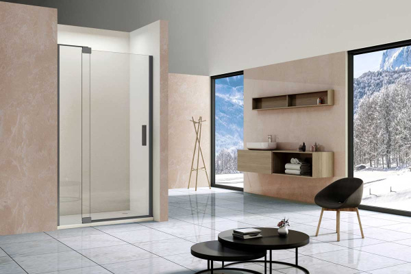 Душевая дверь Vincea Extra 110 VDP-1E1011CLGM вороненая сталь