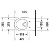 Подвесной унитаз Duravit Architec Rimless 45720900A1 с сиденьем микролифт