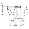 Чаша напольного унитаза Duravit ME by Starck 2172090000
