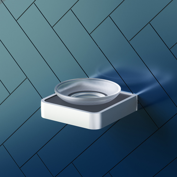 Мыльница с настенным держателем Damixa Jupiter DA7734200 черный