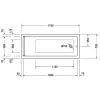 Акриловая ванна 170x70 см Duravit Starck 700334000000000