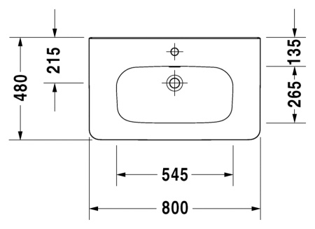 Раковина Duravit DuraStyle 2320800000