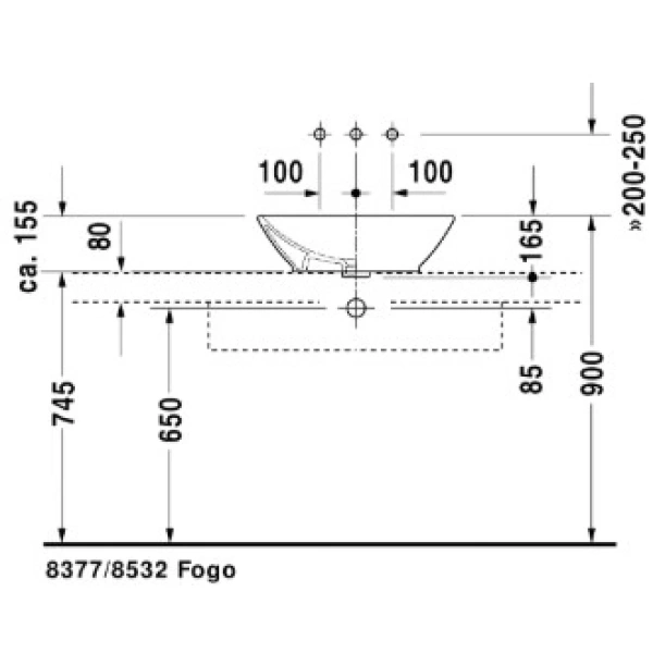 Раковина 55x43 см Duravit ME by Starck 0334520000