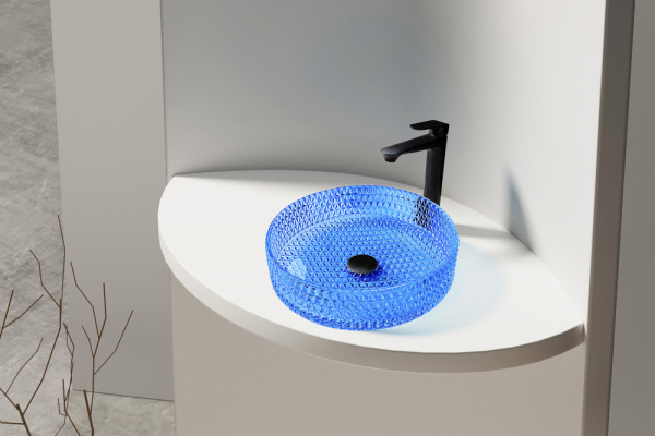 Раковина Abber Glas AK2301DB синяя