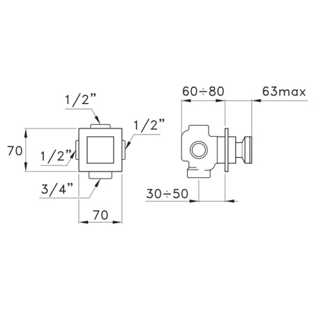 Переключатель Stella Bamboo Quadro BQ 01200 CR00