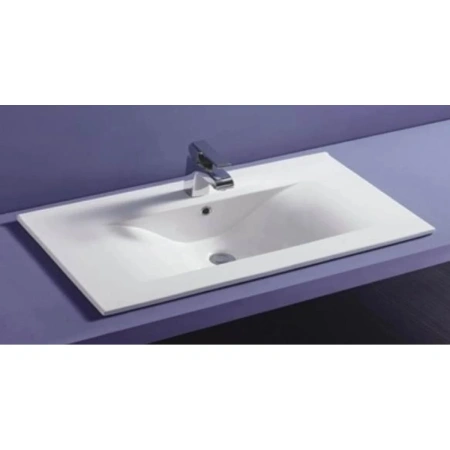 Раковина CeramaLux JY-807-90 91x46 см, накладная, белый