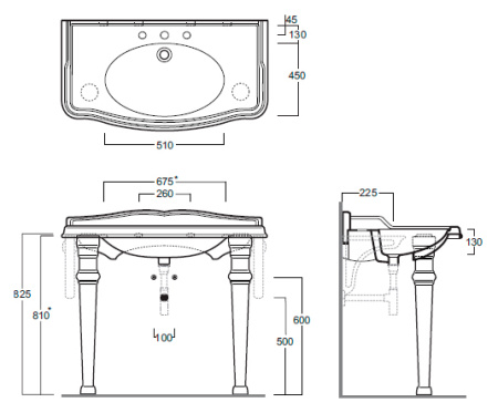 Раковина Simas Arcade 105 AR874bi*1