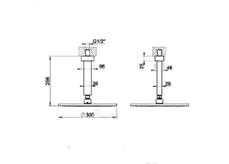 Верхний душ Gessi Ovale 23156.031
