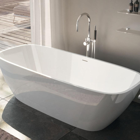 Ванна отдельностоящая Gruppo Treesse Brio 170х72 V297BL белая глянцевая