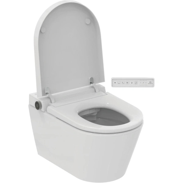 Электронный унитаз-биде подвесной Ideal Standard I.Life E K875501 безободковый, с сиденьем микролифт, белый