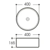 Раковина Aquatek AQ5118-00 40x40 см, белый