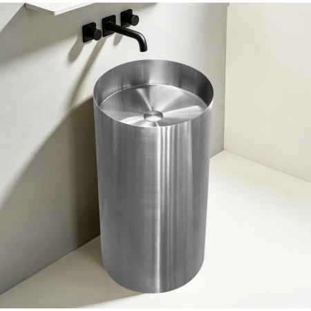 Раковина Abber Wasser Kreis AF2414SP 40x40 см, напольная, сатин