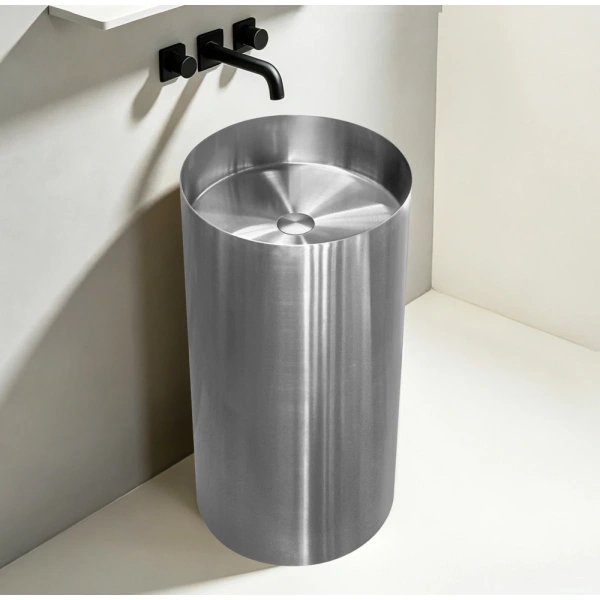 Раковина Abber Wasser Kreis AF2414SP 40x40 см, напольная, сатин