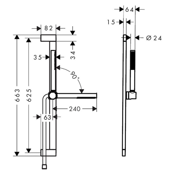 Душевой гарнитур Hansgrohe Pulsify S 24372000