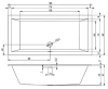 Акриловая ванна Riho Rething Cubic 190х90 B109013005 белый