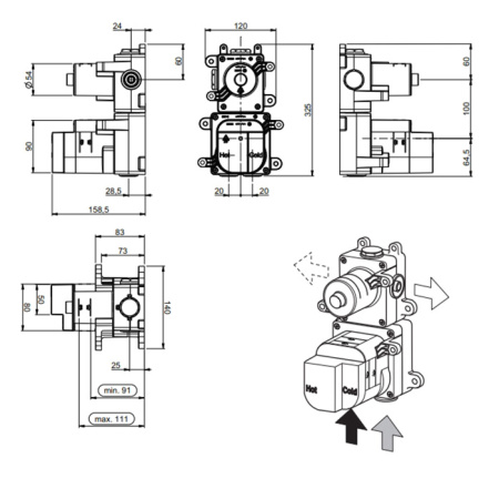 Смеситель Almar High Flow E176504 черный