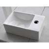 Раковина CeramaLux 9048GTL 29,5x18 см L, рукомойник, белый