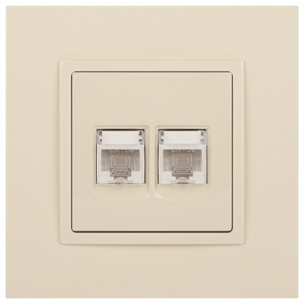 Розетка Ethernet RJ-45 без рамки Эра Эра Elegance 14-3108-02