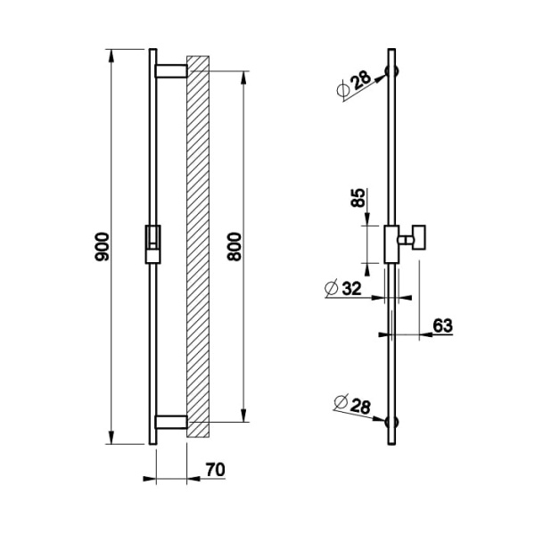 Душевая штанга Gessi Anello 63485#031