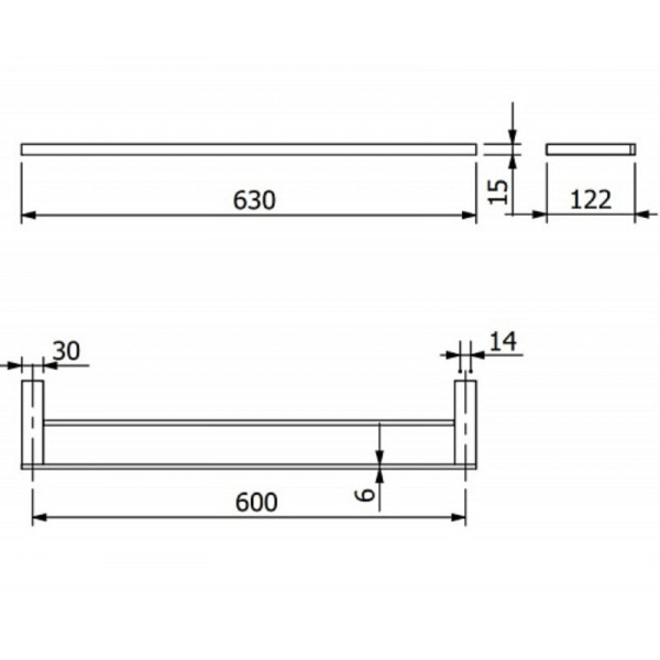 Полотенцедержатель Kludi Vela C 3198853 белый матовый