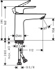 Смеситель для раковины hansgrohe Talis E 71712000