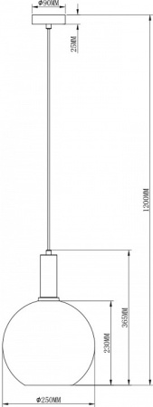 Подвесной светильник Moderli Martin V2891-1P