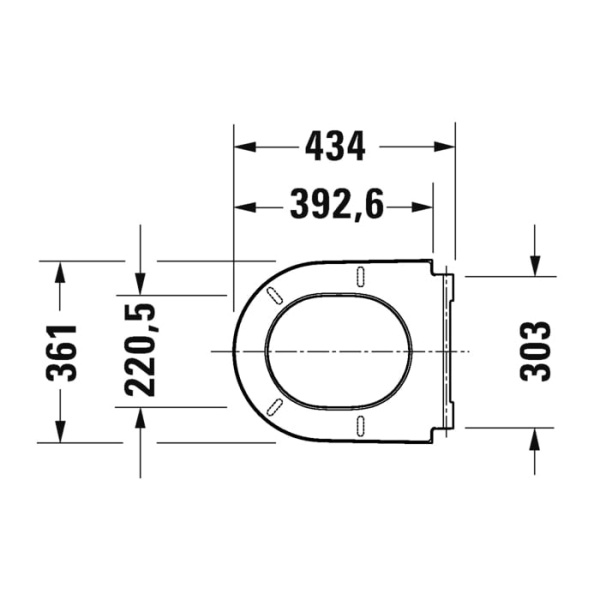Крышка-сиденье для унитаза Duravit D-Neo 0021691394 антрацит матовый