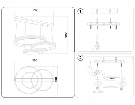 Подвесной светильник Ambrella Light FA FA6162