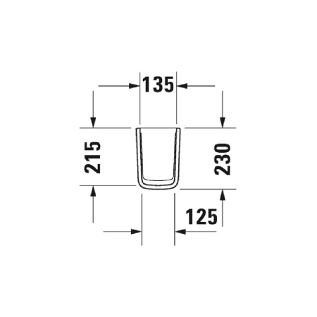Полупьедестал для раковины Duravit ME by Starck 0858410000