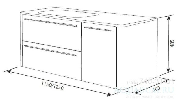 Раковина AM.PM Awe M15WPL1151WG