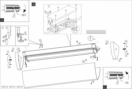 Накладной светильник Eglo Gita 2 94714