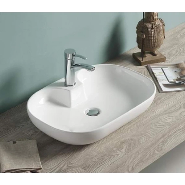 Раковина-чаша CeramaLux 9446 62x42 см, накладная, белый